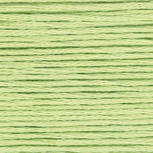 close up of green embroidery floss-thread texture and colour