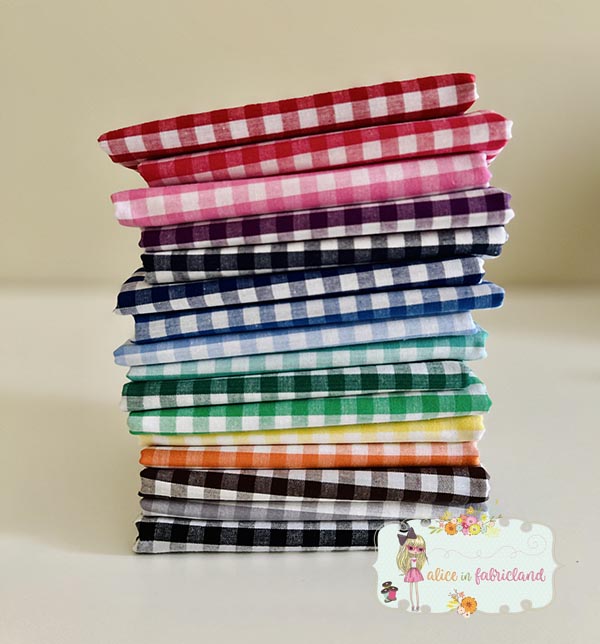 Gingham Fat Quarter Fabric Bundle