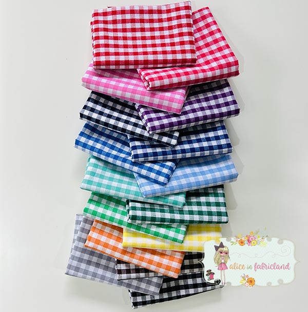 Gingham Fat Quarter Fabric Bundle