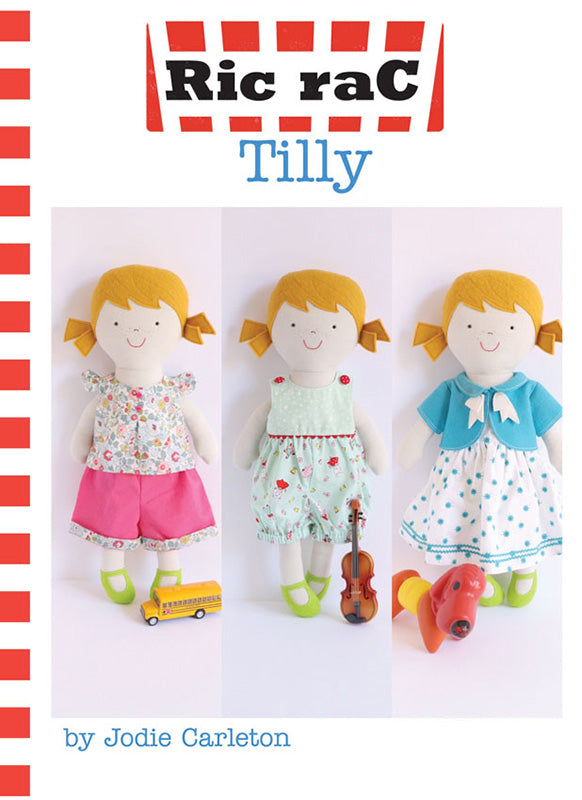doll sewing pattern Alice in Fabricland
