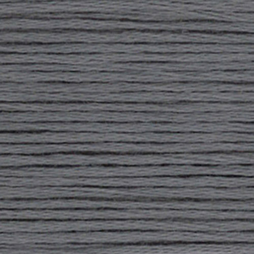 close up of dark grey embroidery floss thread texture
