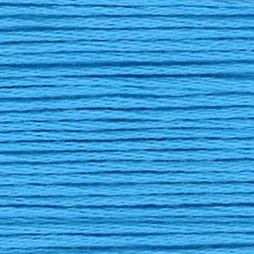 Close-up of blue embroidery floss