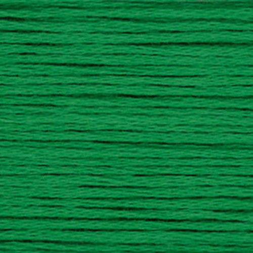 Close-up of peppermint green embroidery floss