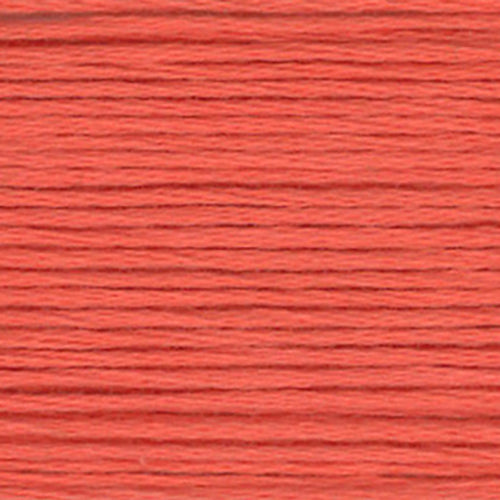Close-up of orange embroidery floss