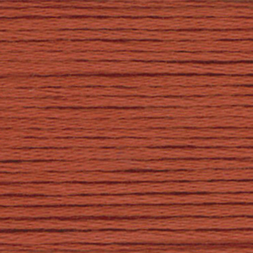 close up of reddish-brown embroidery floss-thread texture and colour