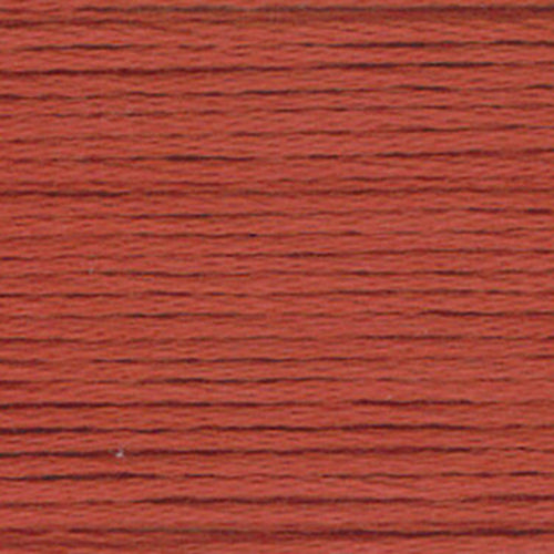 close up of reddish-brown embroidery floss-thread texture and colour
