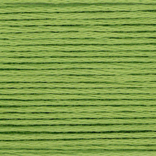 Close-up of green embroidery floss-thread texture