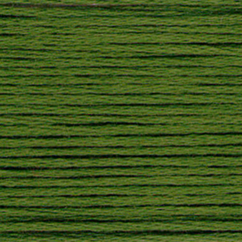 Close-up of green embroidery floss-thread texture