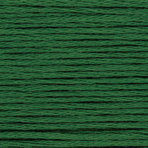 Close-up of green embroidery floss-thread texture