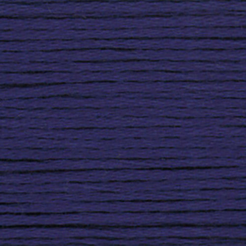 Close-up of a deep blue purple embroidery floss- thread texture