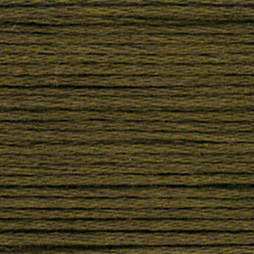 Close-up of green embroidery floss-thread texture
