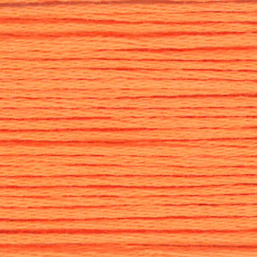 Close-up of orange embroidery floss-thread texture