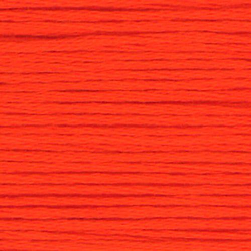 Close-up of orange embroidery floss-thread texture