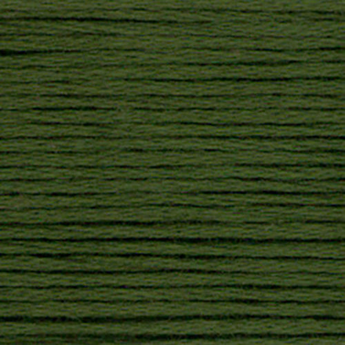 Close-up of a dark muted green embroidery floss- thread texture