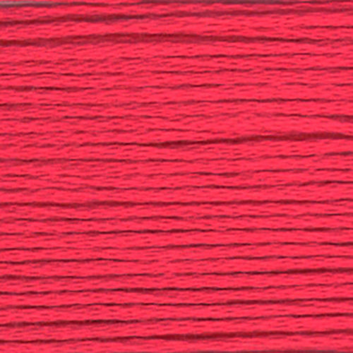 close up of bright  pink embroidery floss-thread texture and colour