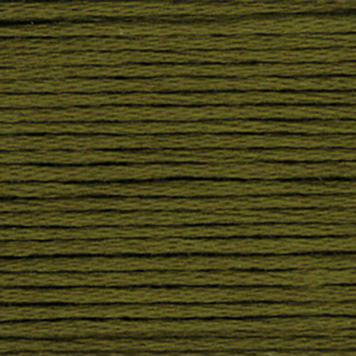 Close-up of green embroidery floss-thread texture