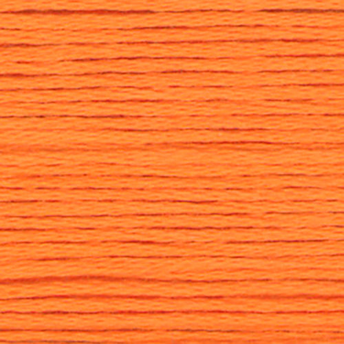 close up of peach orange embroidery floss thread texture