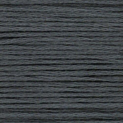 close up of dark grey embroidery floss thread texture