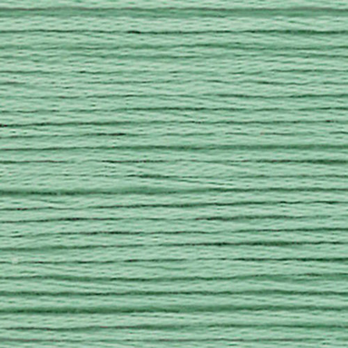 Close-up of light green embroidery floss-thread texture