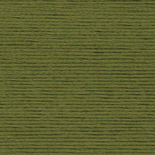 Close-up of a muted green embroidery floss- thread texture