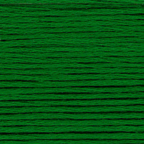 Close-up of green embroidery floss