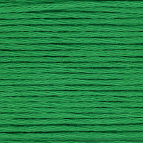 Close-up of peppermint green embroidery floss