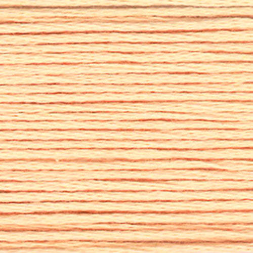 Close-up of peach-orange embroidery floss