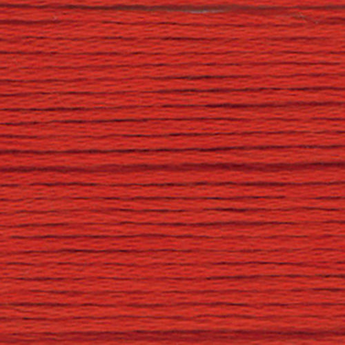 close up of red embroidery floss-thread texture and colour
