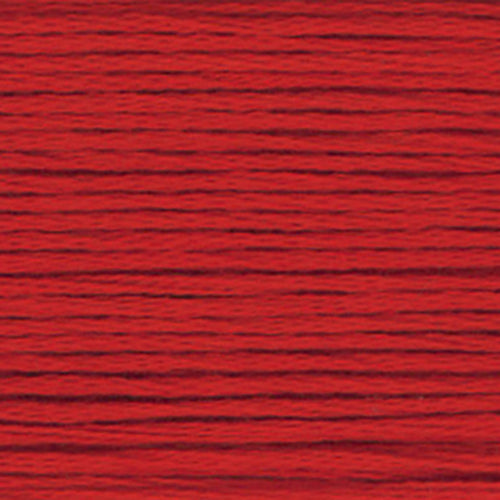 close up of red embroidery floss-thread texture and colour