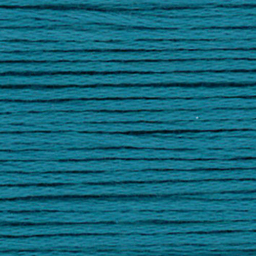 close up of teal-blue embroidery floss-thread texture and colour