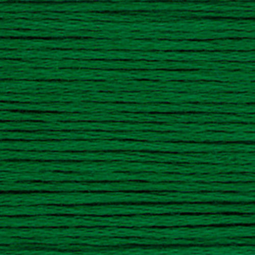Close-up of peppermint green embroidery floss
