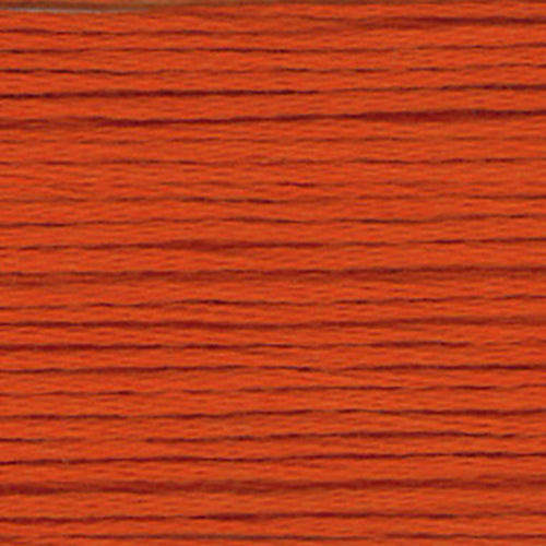 close up of orange embroidery floss-thread texture and colour