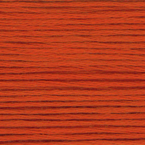 close up of orange embroidery floss-thread texture and colour