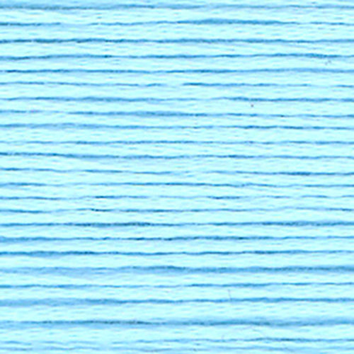 Close-up of light blue embroidery floss