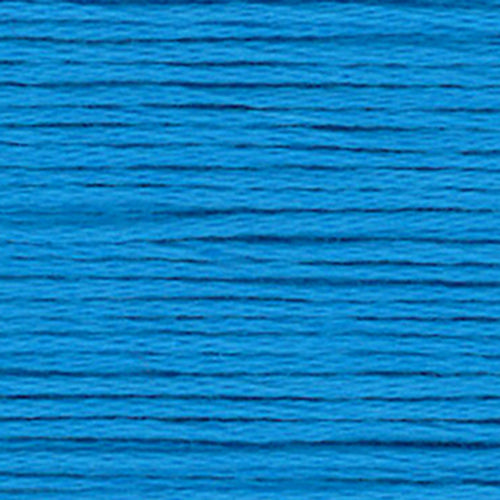 Close-up of blue embroidery floss