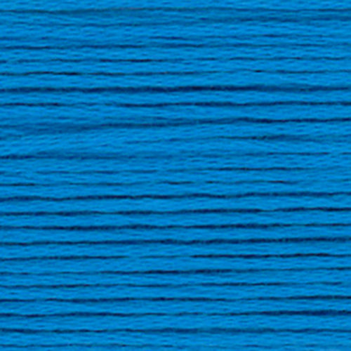Close-up of blue embroidery floss