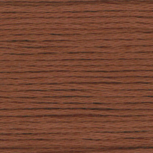 Close-up of brown embroidery floss