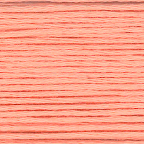 close up of apricot embroidery floss-thread texture and colour