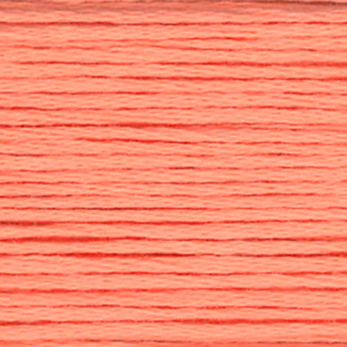 close up of orange peach embroidery floss-thread texture and colour