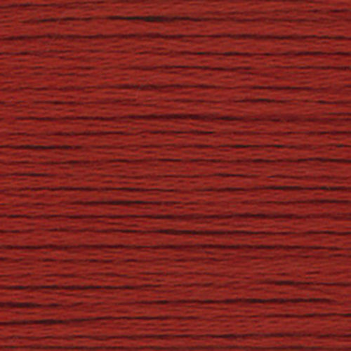 close up of reddish-brown embroidery floss-thread texture and colour