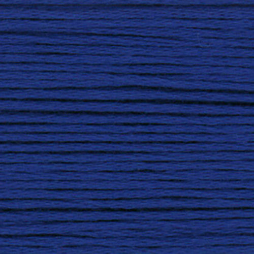 Close-up of a blue navy embroidery floss- thread texture
