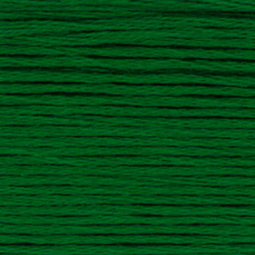 Close-up of a classic green embroidery floss- thread texture