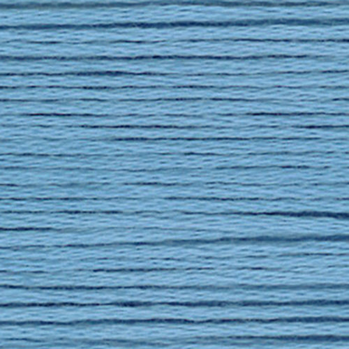 Close-up of blue embroidery floss texture