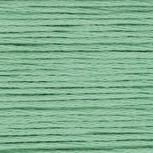Close-up of sage green embroidery floss-thread texture