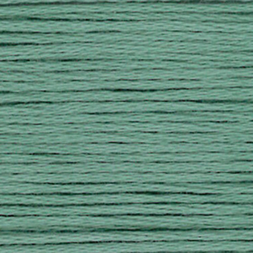 Close-up of sage green embroidery floss-thread texture