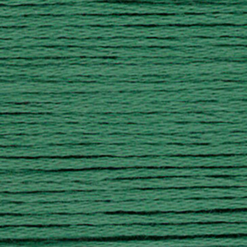 Close-up of dark sage green embroidery floss-thread texture