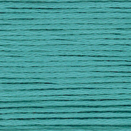Close-up of blue-green-teal-aqua embroidery floss
