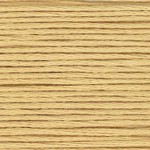 Close-up of golden yellow embroidery floss