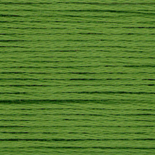 Close-up of green embroidery floss-thread texture