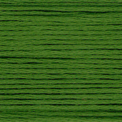Close-up of green embroidery floss-thread texture